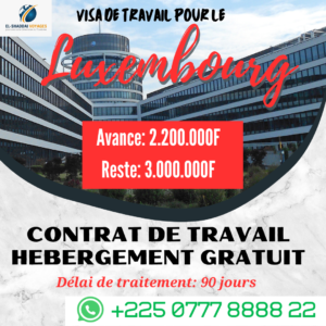 VISA DE TRAVAIL LUXEMBOURG