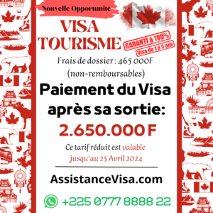 AV _ VISA TOURISME CANADA A PAYER APRES LA SORTIE